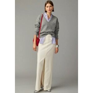 J.Crew Collection tuxedo maxi skirt in wool